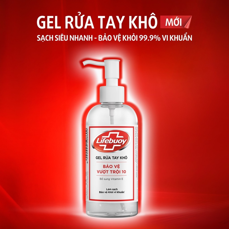 Nước rửa tay khô Lifebuoy - dung dịch sát khuẩn an toàn nhất hiện nay