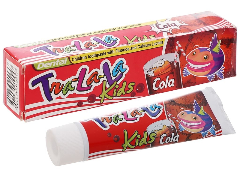 Kem đánh răng có flour cho bé: Dental Tra La La Kids