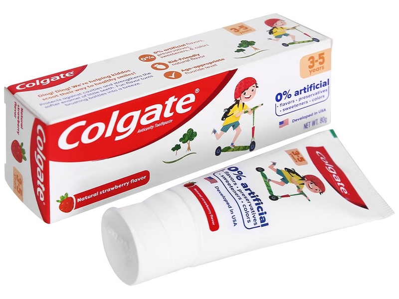 Kem đánh răng có flour cho bé tốt nhất: Colgate