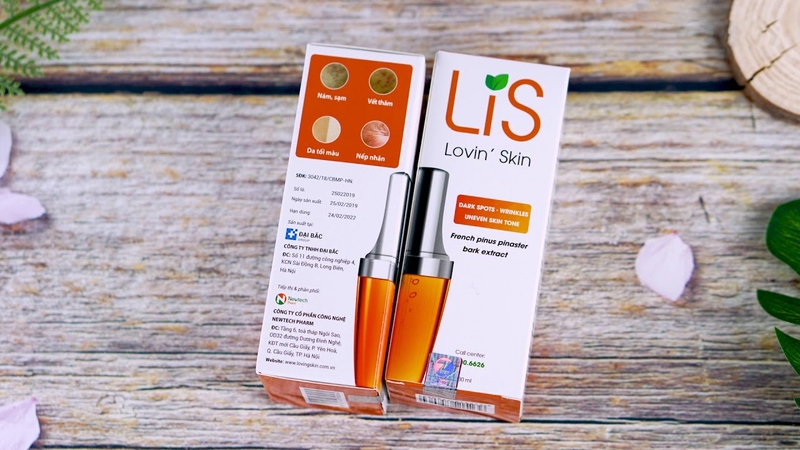 Tinh Chất Thông Đỏ Pháp Dưỡng Da Mờ Thâm Nám Lis Lovin' Skin 4