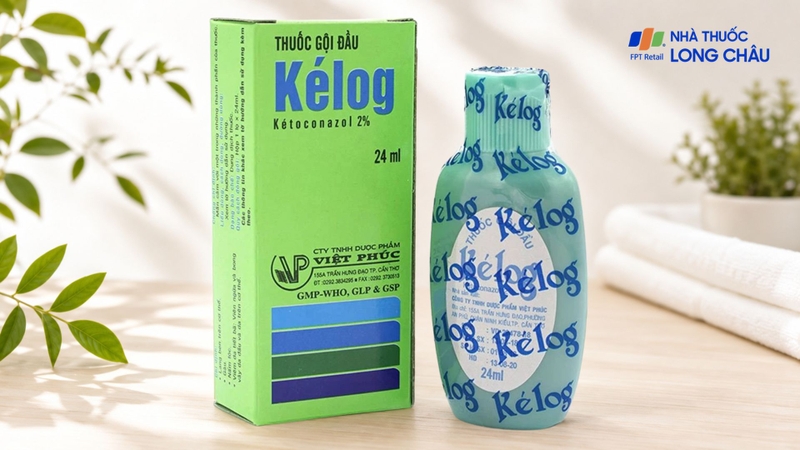 Thuốc gội đầu Kelog được sử dụng trong trường hợp điều trị gàu, nấm tóc...