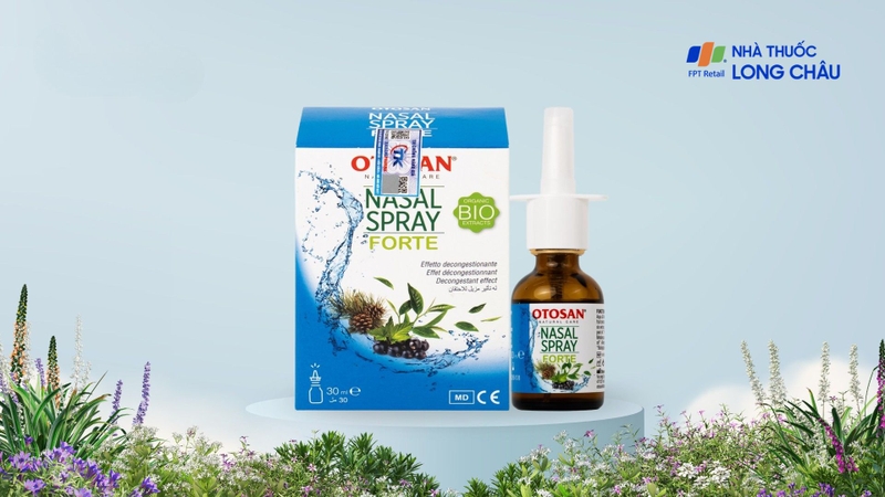 Dung dịch xịt mũi Otosan Nasal Spray Forte hỗ trợ điều trị viêm mũi, viêm xoang