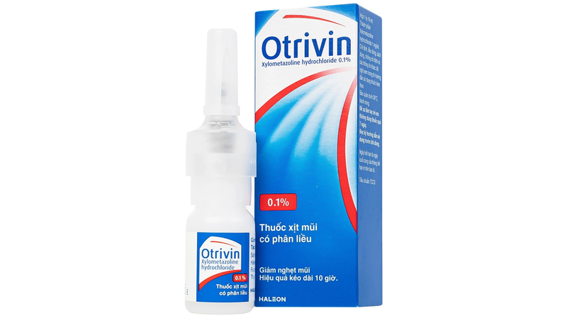 Otrivin 0.1% Nasal Spray giảm triệu chứng nghẹt mũi, viêm mũi dị ứng và tái phát, viêm xoang