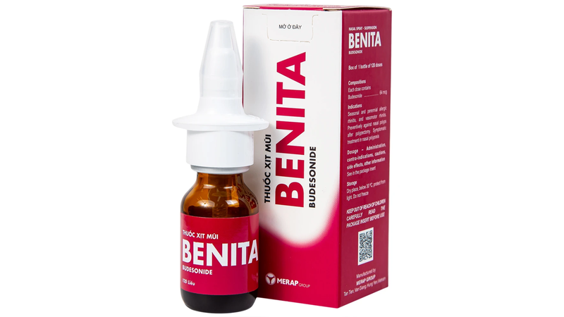 Thuốc Benita điều trị viêm mũi dị ứng quanh năm và viêm mũi dị ứng theo mùa, viêm mũi do rối loạn vận mạch