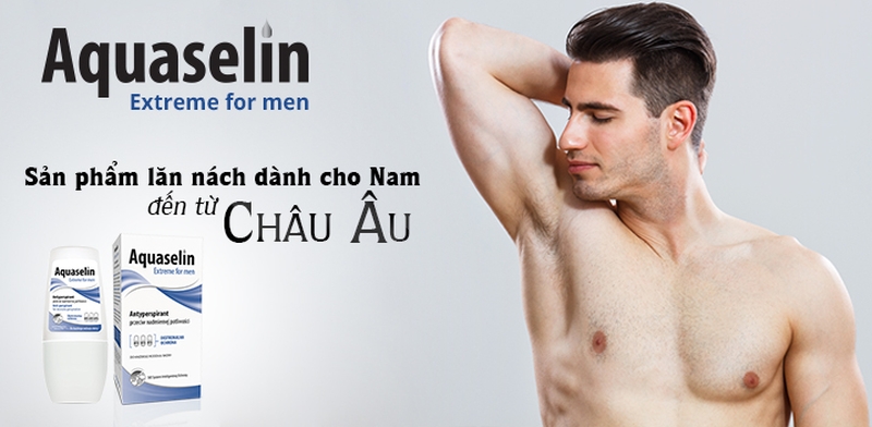 Lăn nách dành cho nam Aquaselin được ưa chuộng nhờ các hoạt chất thông minh giúp vùng da dưới cánh luôn khô thoáng suốt 72h
