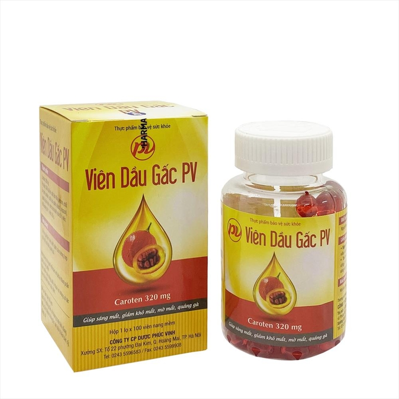 Viên uống dầu gấc PV giúp mắt sáng, khỏe mạnh hơn và tăng cường khả năng miễn dịch