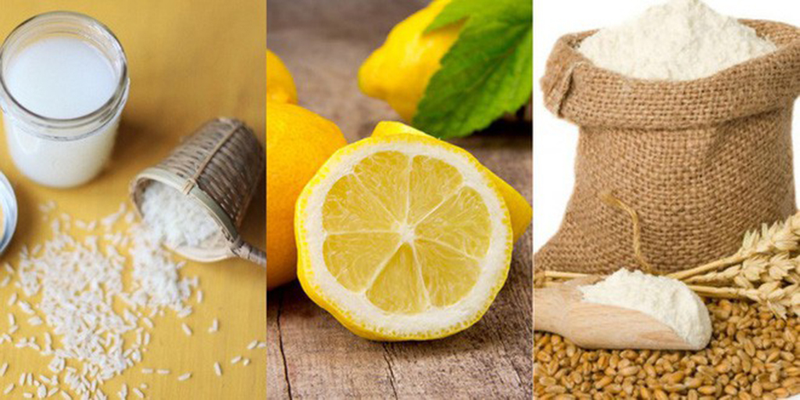 cách làm trắng răng bằng nước vo gạo với chanh