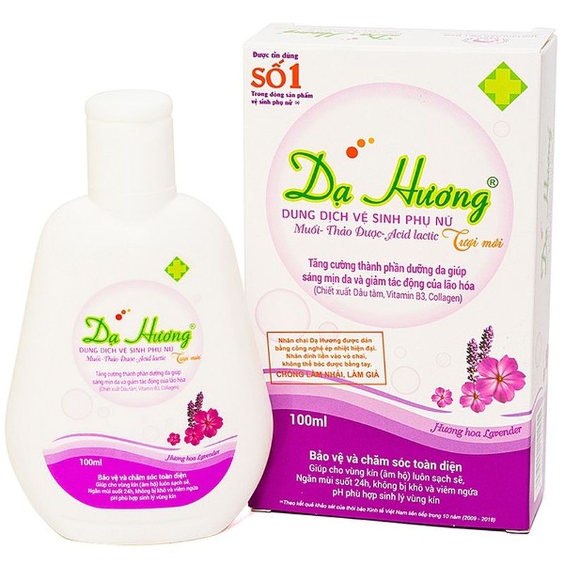 Dung dịch vệ sinh phụ nữ Dạ Hương tím trị nấm candida