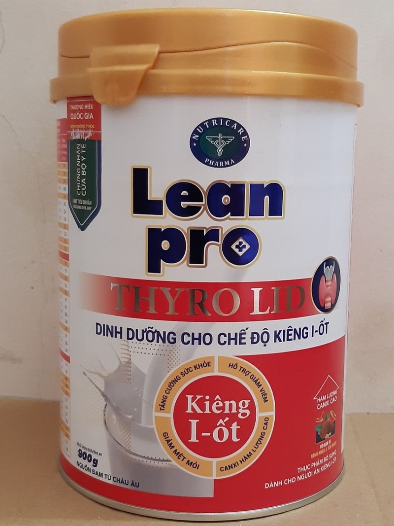 Sữa dành cho người ung thư tuyến giáp - Lean Pro Thyro & Lean Pro Thyro Lid