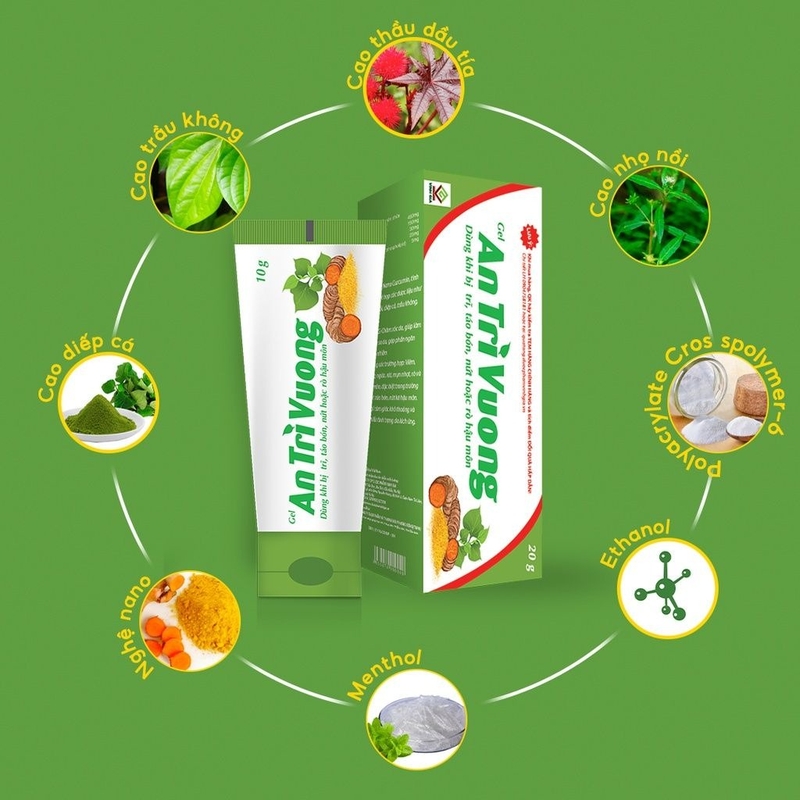 Kem bôi trĩ thiên nhiên: An trĩ Vương