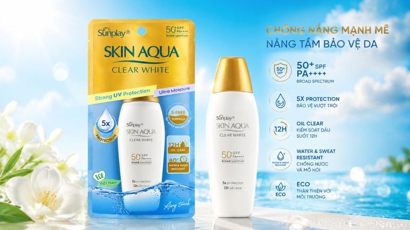 Dòng sữa chống nắng có khả năng bảo vệ da trước tia UV