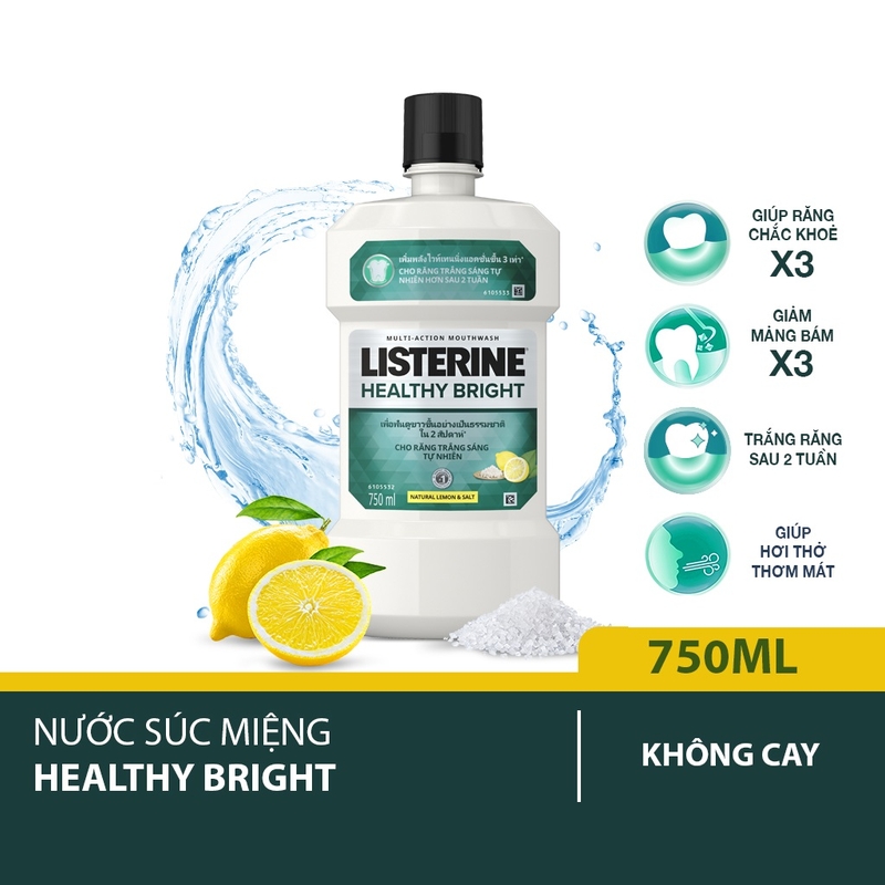 Nước súc miệng cho người niềng răng tốt nhất 2022: Listerine