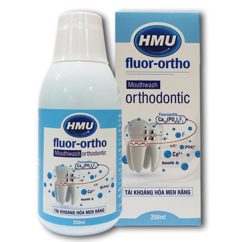 Nước súc miệng HMU Fluor Ortho