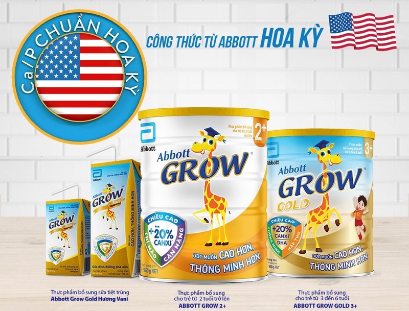 Sữa bột Abbott Grow Gold bổ sung canxi hỗ trợ chiều cao cho trẻ trong giai đoạn dậy thì