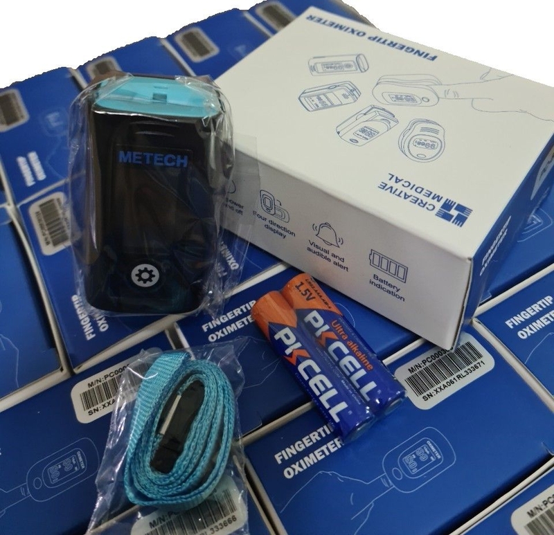 Máy đo nhịp tim kẹp ngón tay Metech - PC - 60A