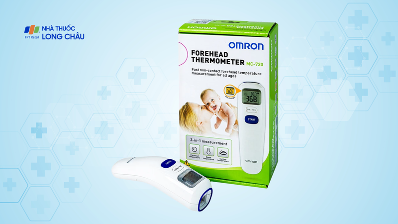 Nhiệt kế hồng ngoại đo trán Omron MC-720