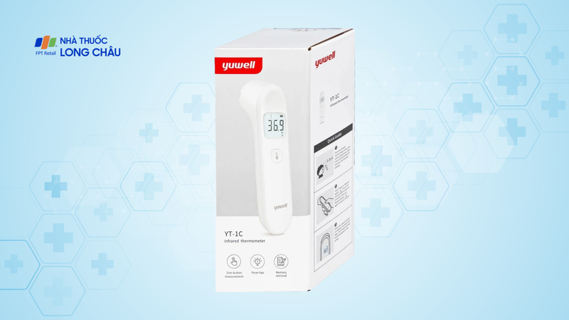 Nhiệt kế điện tử hồng ngoại đo trán Yuwell YT-1C
