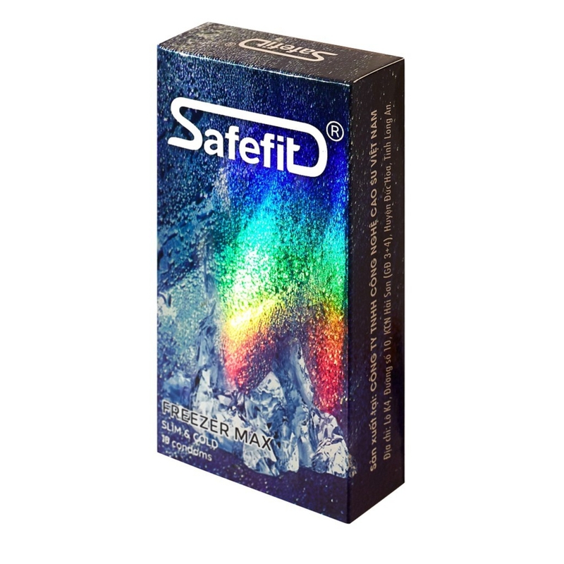 Bao cao su Siêu mỏng mát lạnh Safefit Freezer Max 3 chiếc