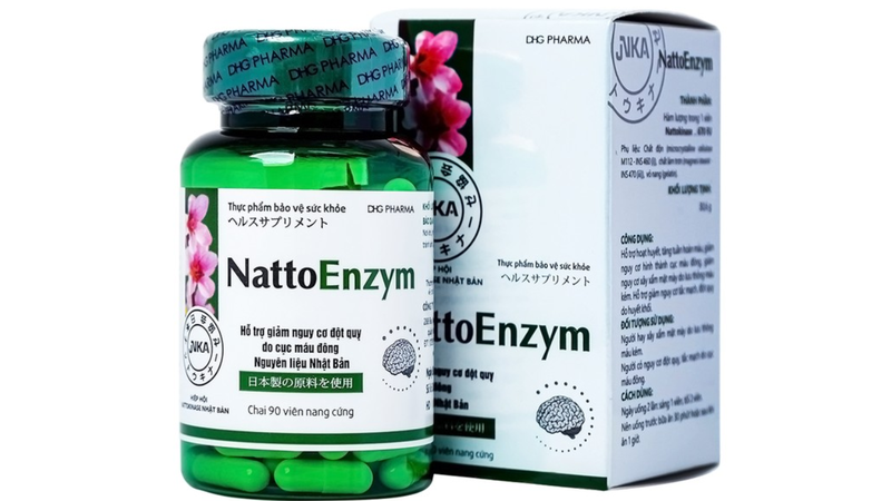 Viên uống NattoEnzym DHG hỗ trợ hoạt huyết, tăng tuần hoàn máu