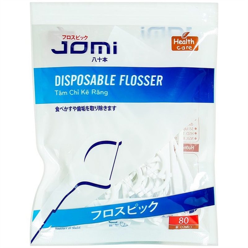 Tăm chỉ kẽ răng Jomi Disposable Flosser giúp làm giảm chứng hôi miệng