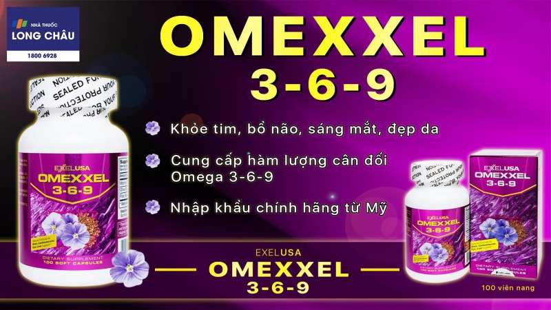 Viên uống Omexxel 3-6-9 Excelife được nhập khẩu chính hãng từ Mỹ