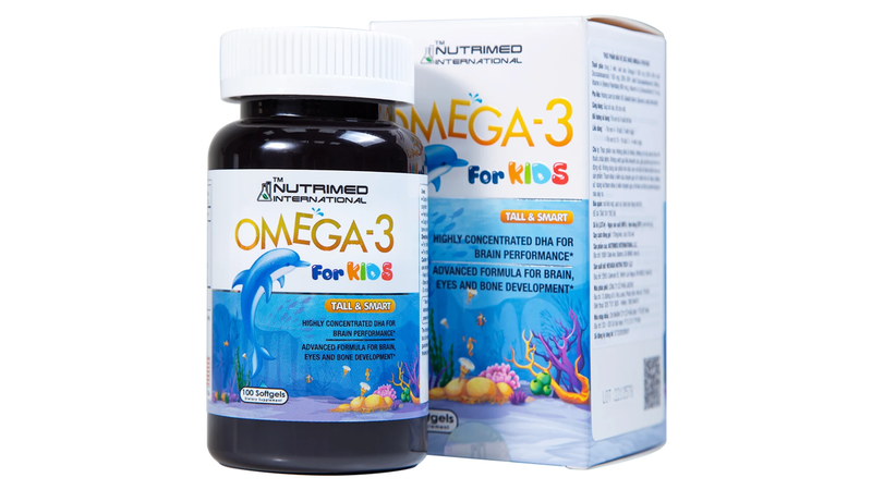 Omega-3 For Kids bổ sung DHA và EPA, hỗ trợ phát triển não bộ và thị lực cho trẻ