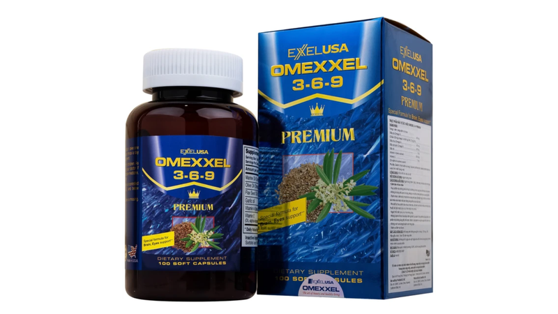 Premium Omexxel Omega 3-6-9 bổ sung Omega 3-6-9, hỗ trợ tim mạch và sức khỏe tổng thể
