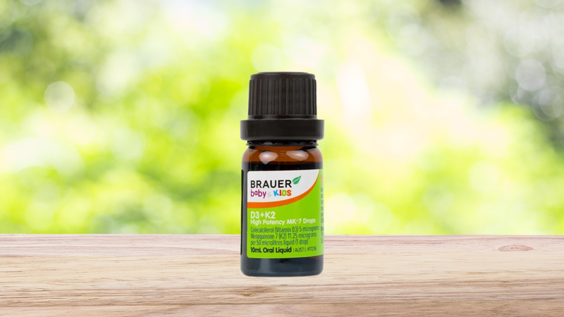 Brauer Baby & Kids D3 + K2 Drops là sản phẩm bổ sung kết hợp vitamin D3 và vitamin K2 (MK-7)