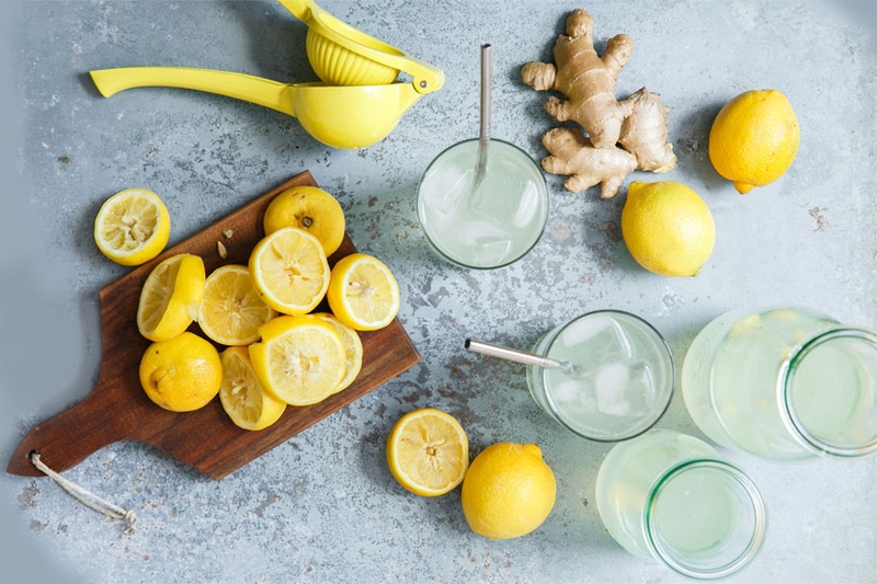 Nước detox chanh gừng