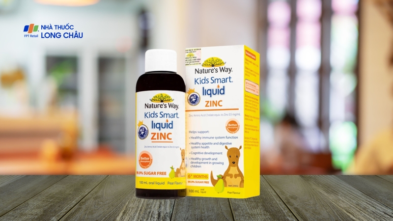 Siro Kids Smart Liquid Zinc Nature's Way bổ sung kẽm cho trẻ