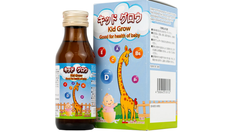 Siro Kid Grow Kenko hỗ trợ tăng cường sức đề kháng