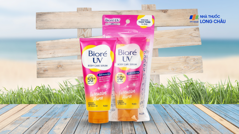 Biore UV Body Care Serum Intensive Aura có chỉ số chống nắng cao