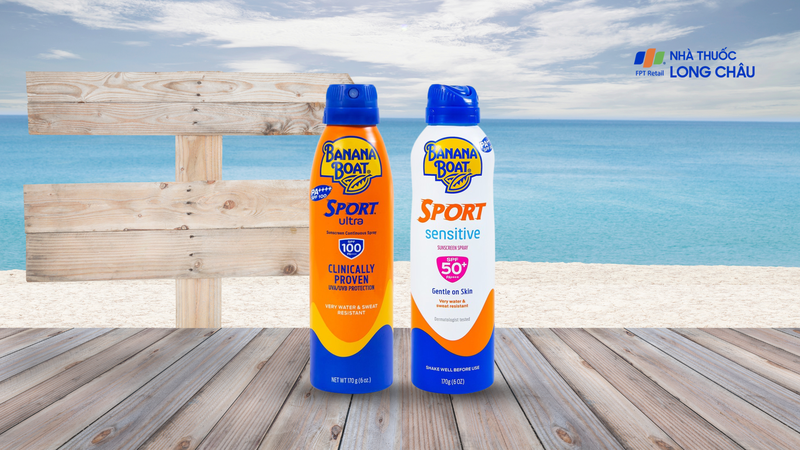 Banana Boat cung cấp nhiều dòng chống nắng body dạng xịt tiện lợi