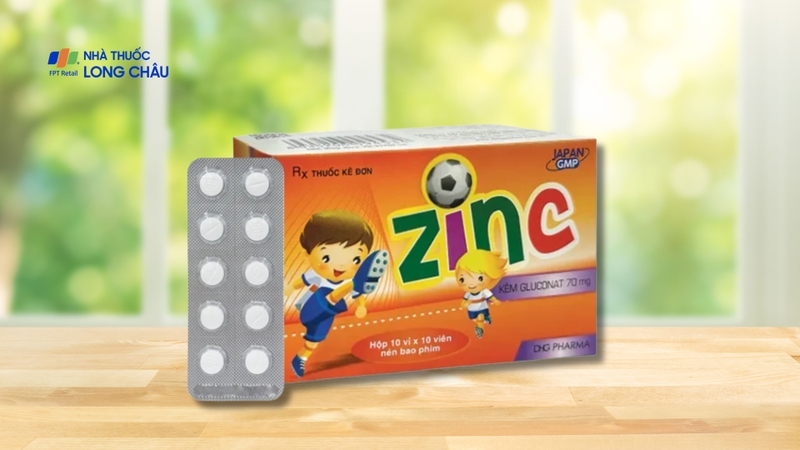 Thuốc Zinc 70mg DHG Pharma được sử dụng nhằm phòng ngừa và điều trị tình trạng thiếu kẽm