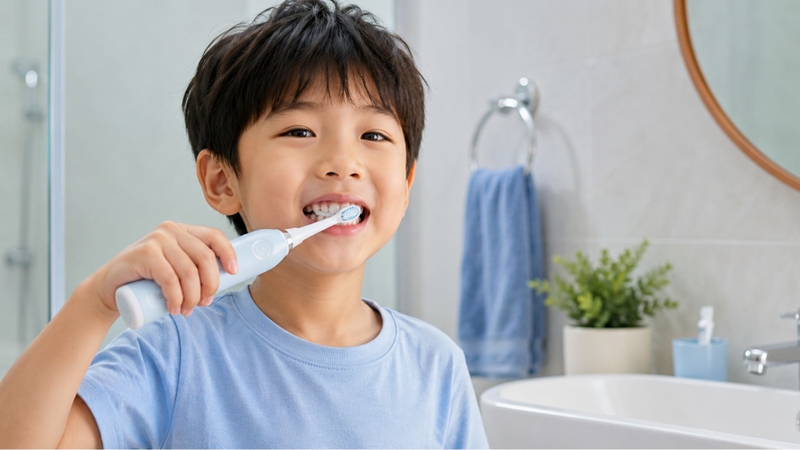 Bàn chải điện hỗ trợ làm sạch mảng bám hiệu quả