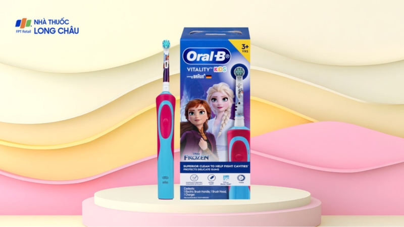 Bàn chải điện&nbsp;Oral-B Vitality D12 Disney Frozen phù hợp cho trẻ từ 3 tuổi