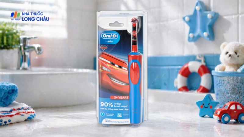 Bàn chải đánh răng điện Disney Cars