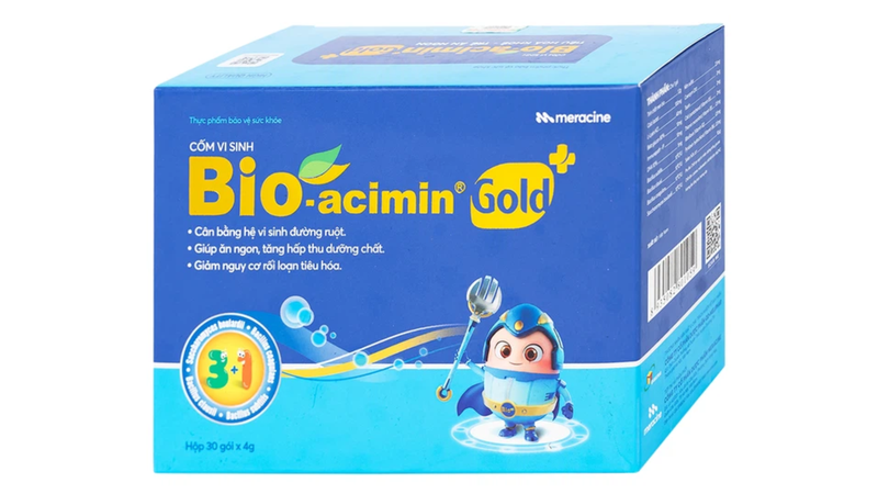 Bio-acimin Gold bổ sung lợi khuẩn, vitamin và khoáng chất, hỗ trợ trẻ ăn ngon, tiêu hóa khỏe
