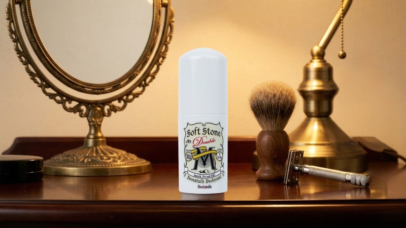 Deonatulle Soft Stone Double Non-Menthol for Men dạng sáp là lăn khử mùi không gây vàng áo nam