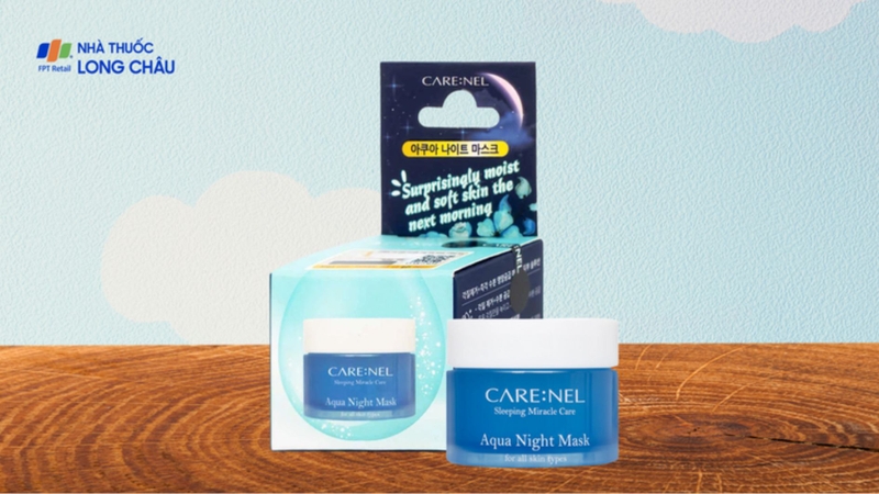 Mặt nạ ngủ Care:nel Aqua Night Mask dạng gel giúp thẩm thấu nhanh