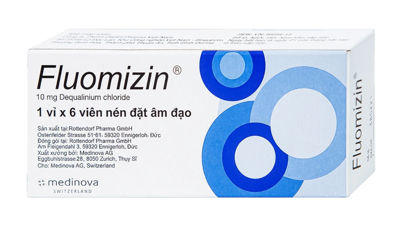 Viên đặt âm đạo Fluomizin chứa dequalinium chloride