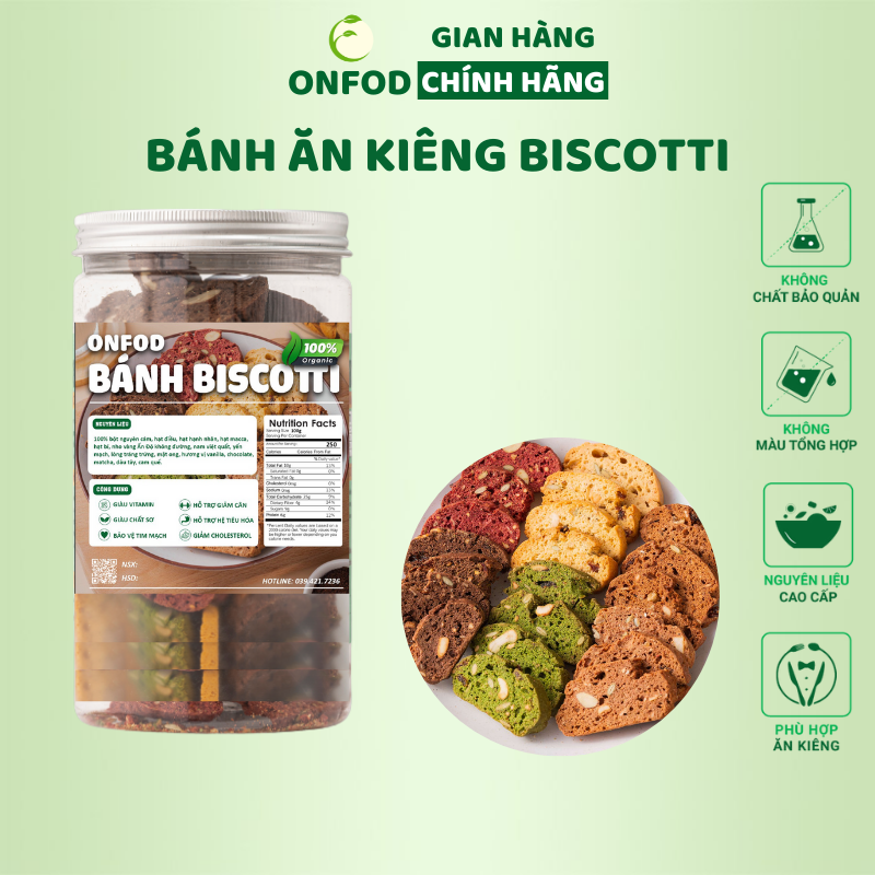 Top những thương hiệu bánh biscotti cho người tiểu đường nên mua nhất 5