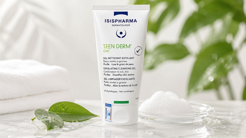 Gel rửa mặt Isis Teen Derm hỗ trợ làm sạch dầu thừa