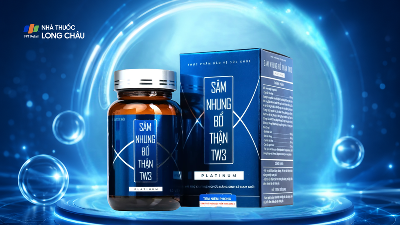 Sâm Nhung Bổ Thận TW3 Platinum hỗ trợ sinh lý nam từ thảo dược và dược liệu quý