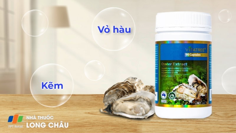 Viên uống Oyster Extract hỗ trợ sức khỏe sinh sản nam từ hàu biển