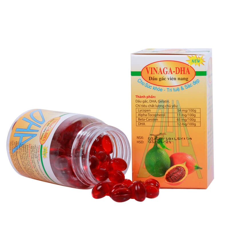 Vinaga viên uống dầu gấc tốt nhất hiện nay