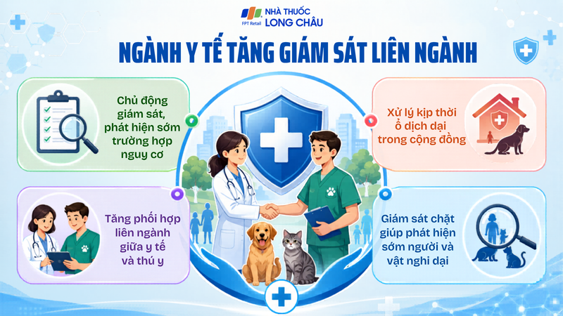 Y tế và thú y phối hợp giám sát, phát hiện sớm ổ dịch dại