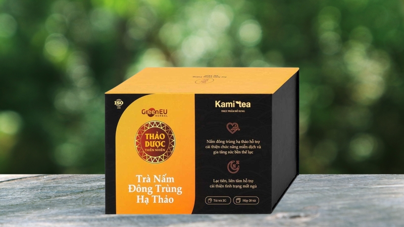 Trà Nấm Đông Trùng Hạ Thảo Kami tea 1