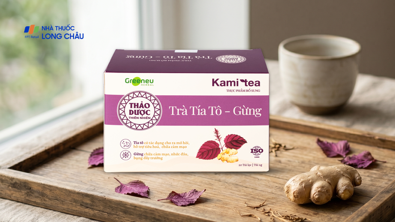 Trà Thảo Dược Tía Tô - Gừng Kami Tea