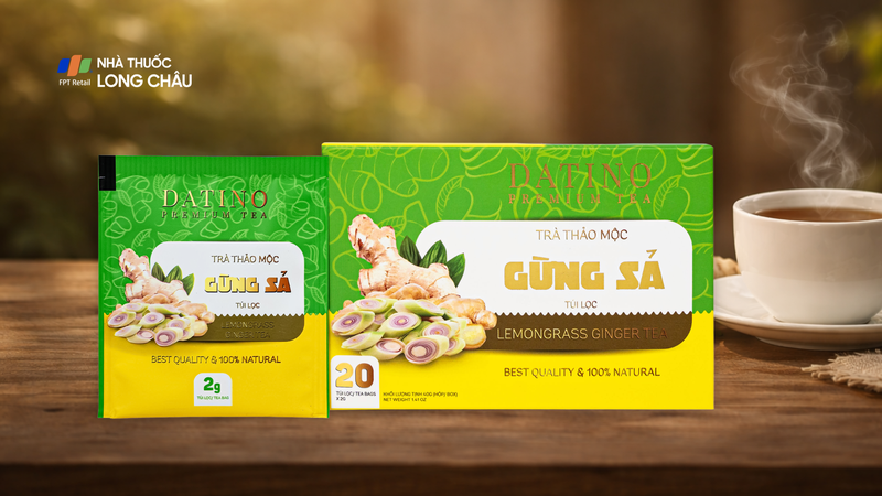Trà thảo mộc gừng sả Datino Premium Tea